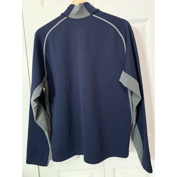 Nike Men's Sz M Nike-Fit Therma Blue Long Sleeve 1/4 Zip‎ Pullover - Picture 8 of 8